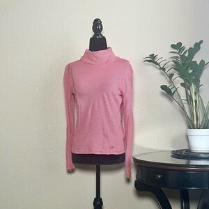 BDG Red Striped Turtleneck Top